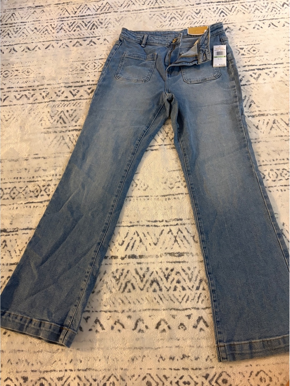 Michael Kors Selma Bootcut Jeans Size 8 Medium Stone Wash